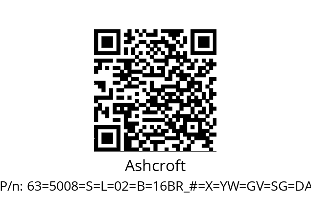   Ashcroft 63=5008=S=L=02=B=16BR_#=X=YW=GV=SG=DA