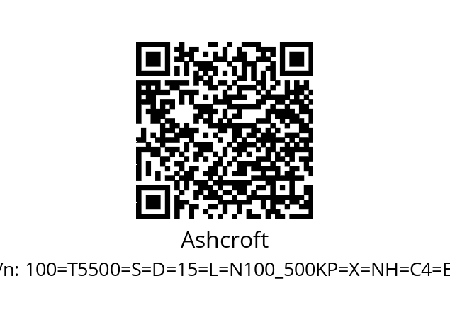   Ashcroft 100=T5500=S=D=15=L=N100_500KP=X=NH=C4=EN