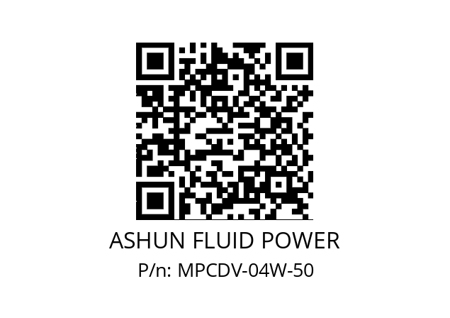   ASHUN FLUID POWER MPCDV-04W-50