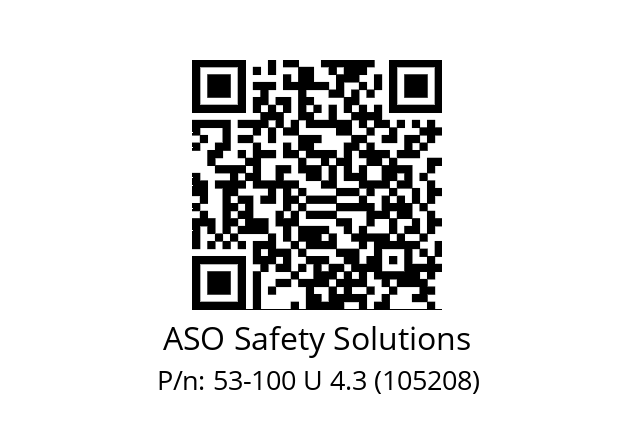   ASO Safety Solutions 53-100 U 4.3 (105208)