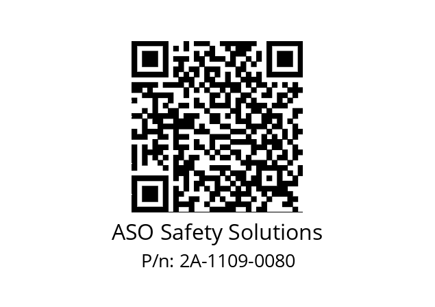   ASO Safety Solutions 2A-1109-0080