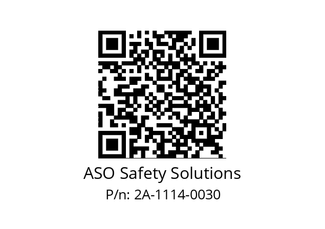   ASO Safety Solutions 2A-1114-0030