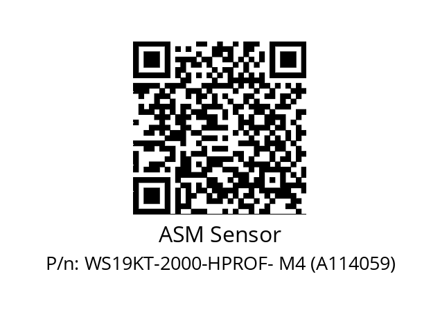   ASM Sensor WS19KT-2000-HPROF- M4 (A114059)