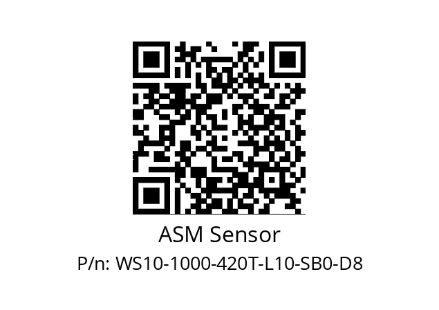   ASM Sensor WS10-1000-420T-L10-SB0-D8