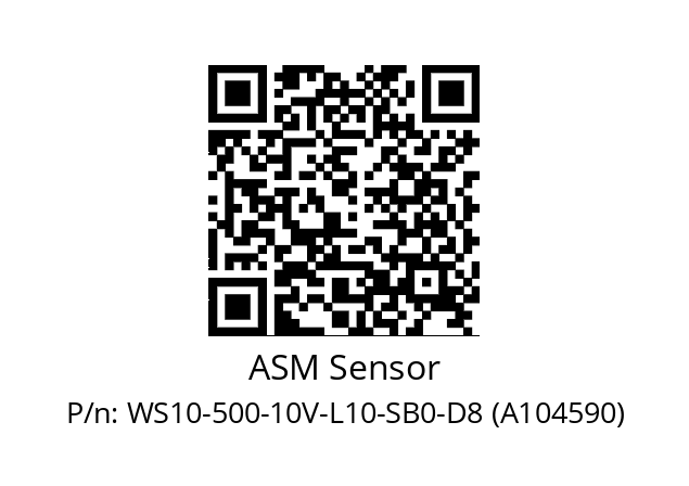   ASM Sensor WS10-500-10V-L10-SB0-D8 (A104590)