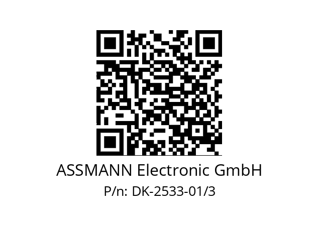   ASSMANN Electronic GmbH DK-2533-01/3