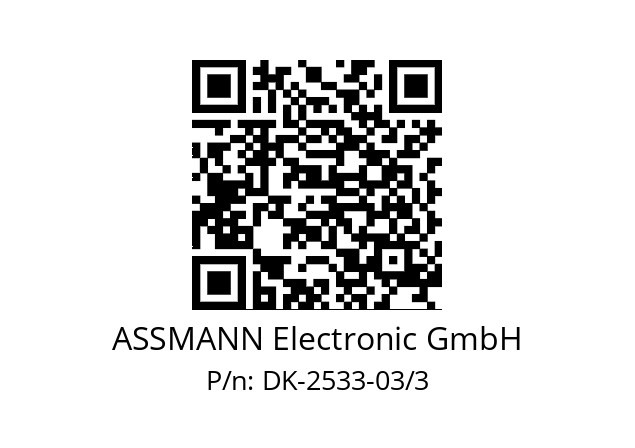   ASSMANN Electronic GmbH DK-2533-03/3