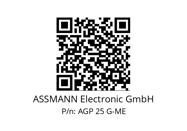   ASSMANN Electronic GmbH AGP 25 G-ME