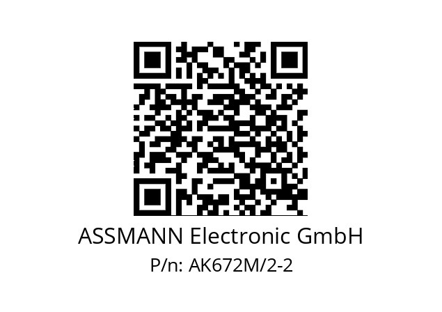   ASSMANN Electronic GmbH AK672M/2-2