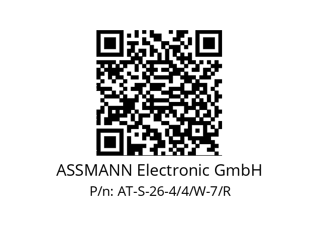   ASSMANN Electronic GmbH AT-S-26-4/4/W-7/R