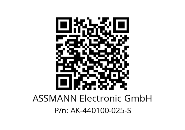   ASSMANN Electronic GmbH AK-440100-025-S