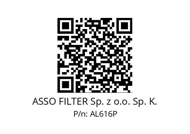   ASSO FILTER Sp. z o.o. Sp. K. AL616P