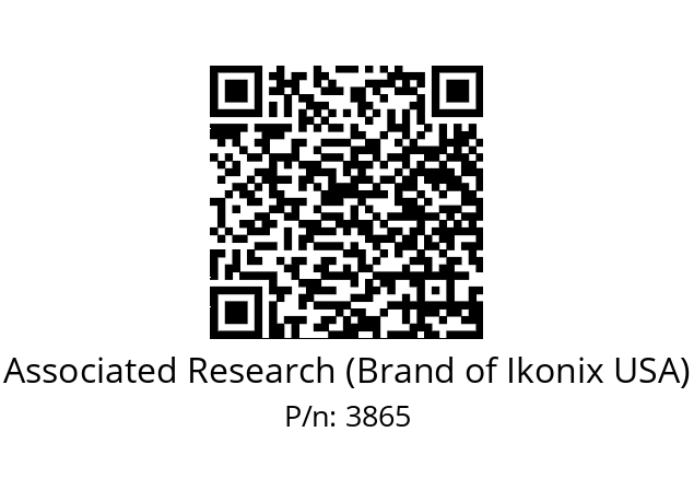   Associated Research (Brand of Ikonix USA) 3865