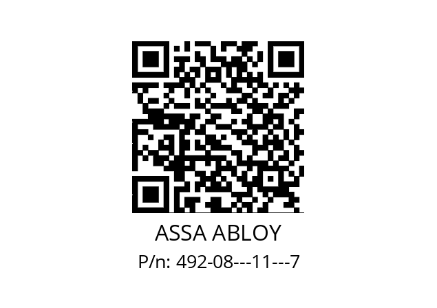   ASSA ABLOY 492-08---11---7