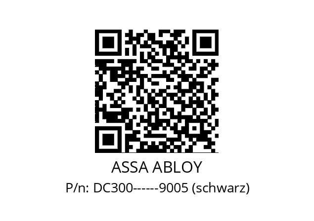   ASSA ABLOY DC300------9005 (schwarz)