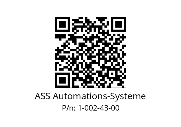   ASS Automations-Systeme 1-002-43-00