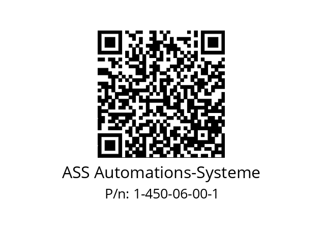   ASS Automations-Systeme 1-450-06-00-1