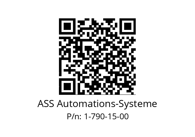   ASS Automations-Systeme 1-790-15-00