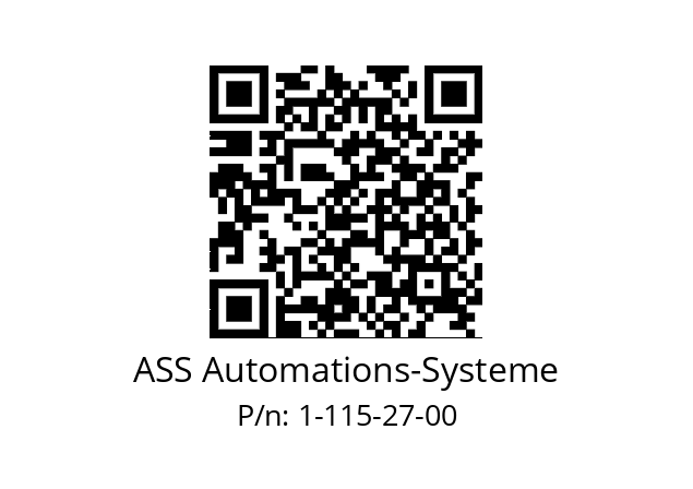   ASS Automations-Systeme 1-115-27-00