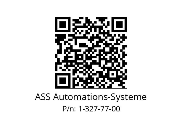   ASS Automations-Systeme 1-327-77-00