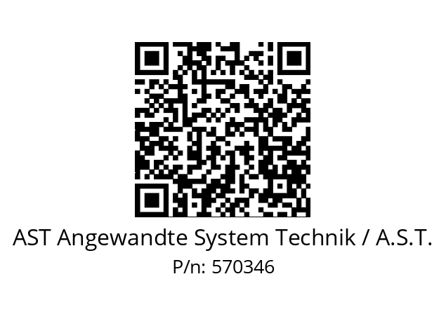   AST Angewandte System Technik / A.S.T. 570346