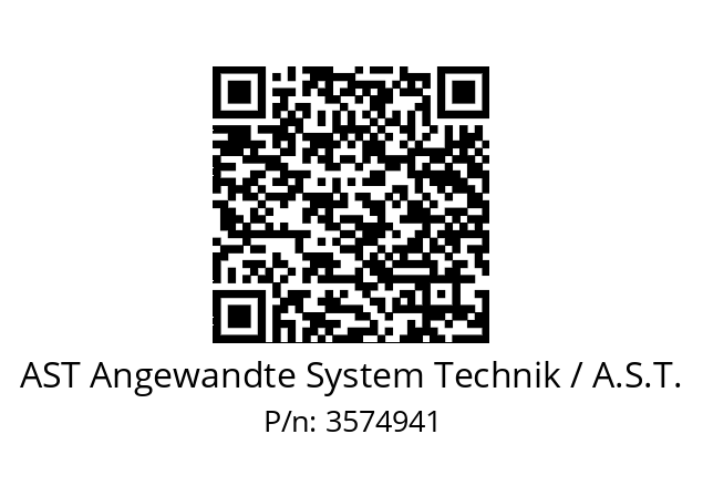   AST Angewandte System Technik / A.S.T. 3574941