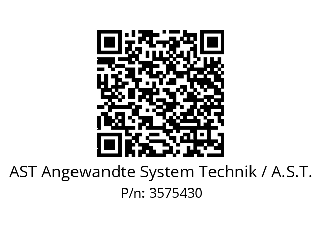   AST Angewandte System Technik / A.S.T. 3575430