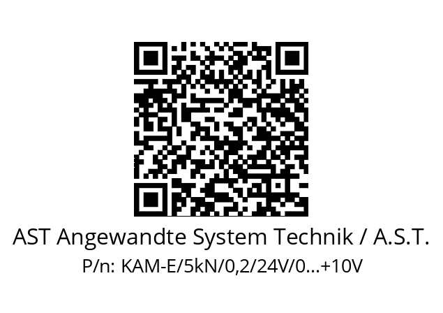   AST Angewandte System Technik / A.S.T. KAM-E/5kN/0,2/24V/0...+10V