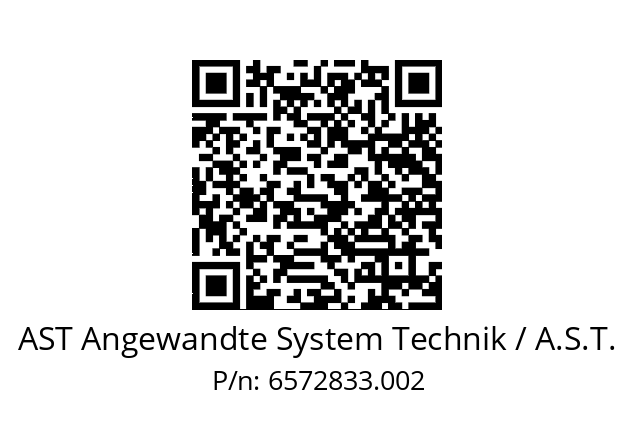   AST Angewandte System Technik / A.S.T. 6572833.002