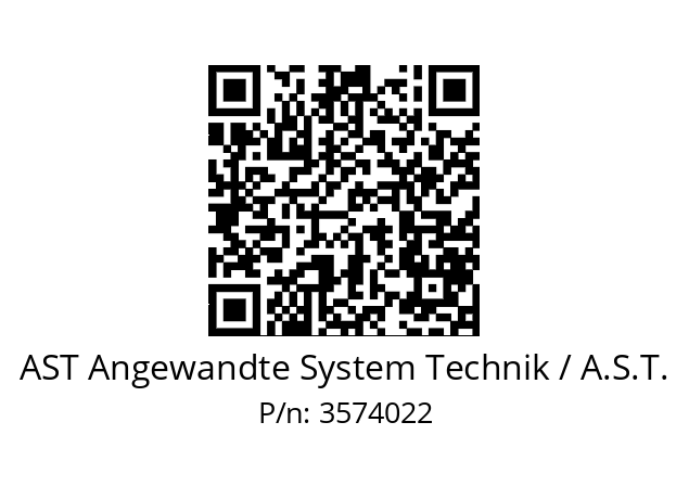   AST Angewandte System Technik / A.S.T. 3574022