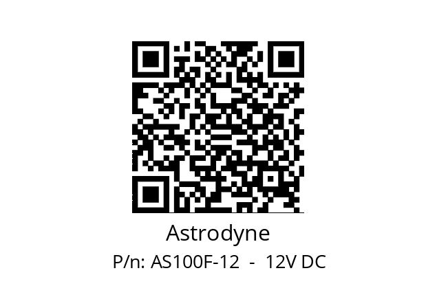   Astrodyne AS100F-12  -  12V DC