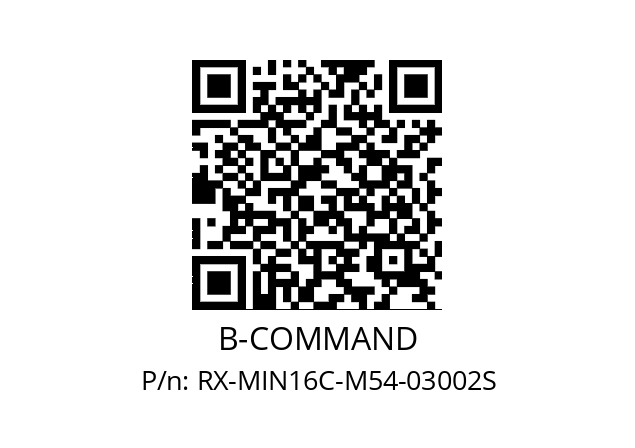   B-COMMAND RX-MIN16C-M54-03002S