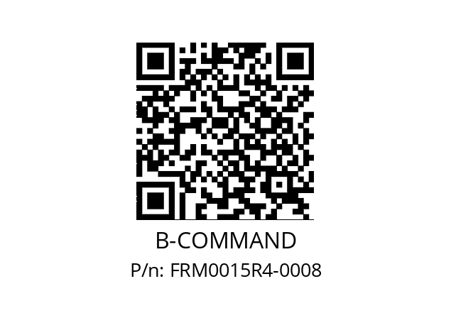   B-COMMAND FRM0015R4-0008