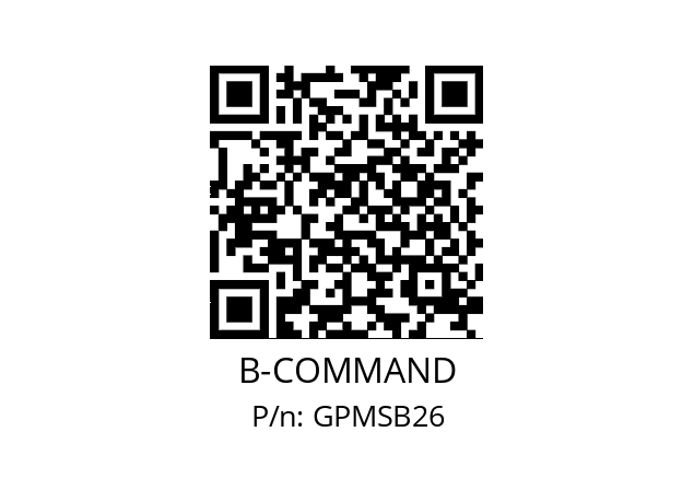   B-COMMAND GPMSB26