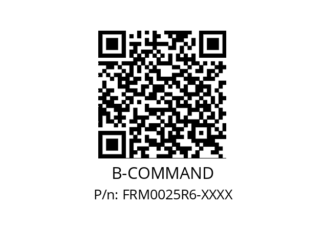   B-COMMAND FRM0025R6-XXXX