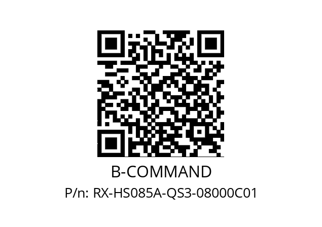   B-COMMAND RX-HS085A-QS3-08000C01