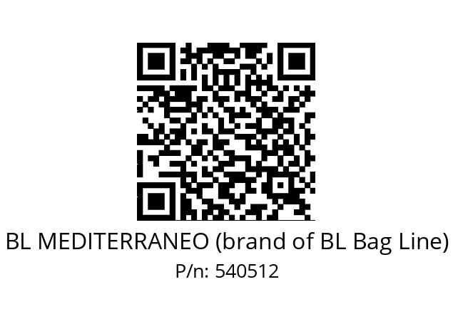   BL MEDITERRANEO (brand of BL Bag Line) 540512