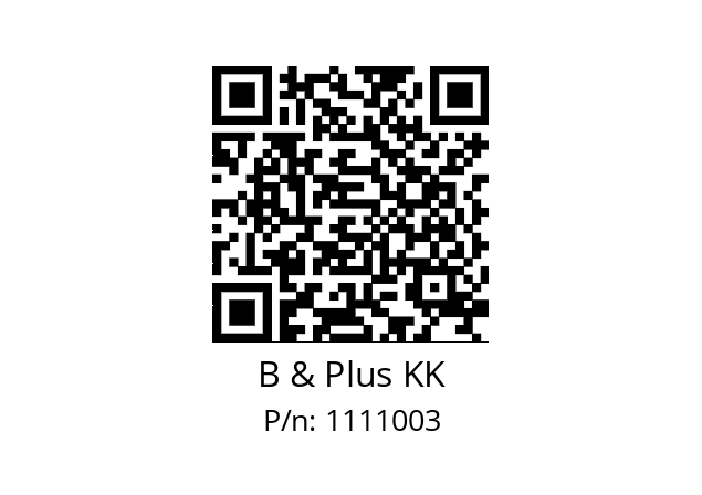   B & Plus KK 1111003