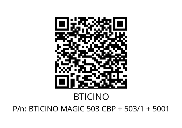   BTICINO BTICINO MAGIC 503 CBP + 503/1 + 5001