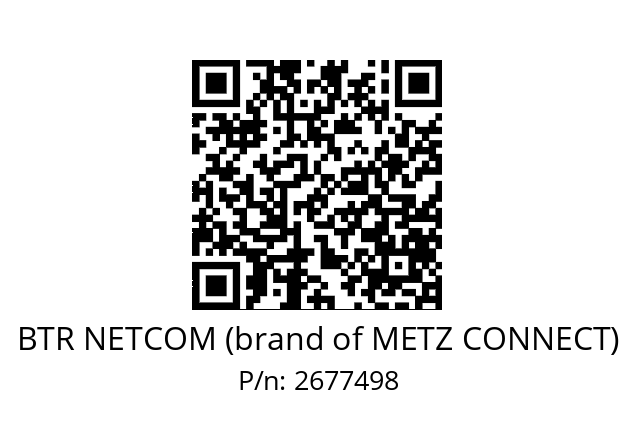   BTR NETCOM (brand of METZ CONNECT) 2677498