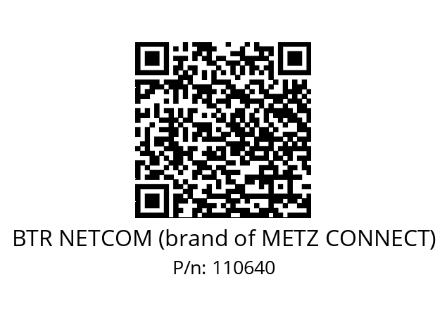   BTR NETCOM (brand of METZ CONNECT) 110640