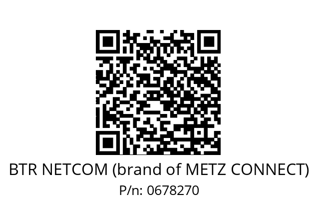   BTR NETCOM (brand of METZ CONNECT) 0678270