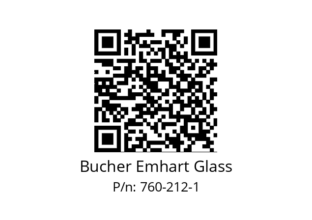   Bucher Emhart Glass 760-212-1