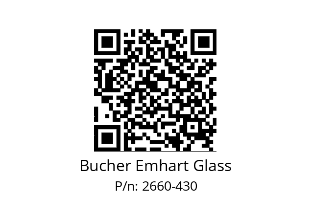   Bucher Emhart Glass 2660-430