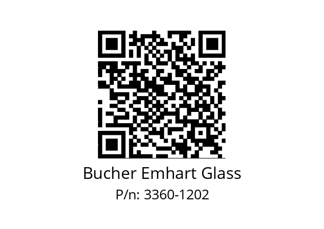   Bucher Emhart Glass 3360-1202