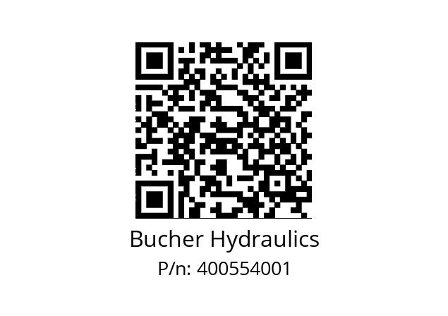   Bucher Hydraulics 400554001