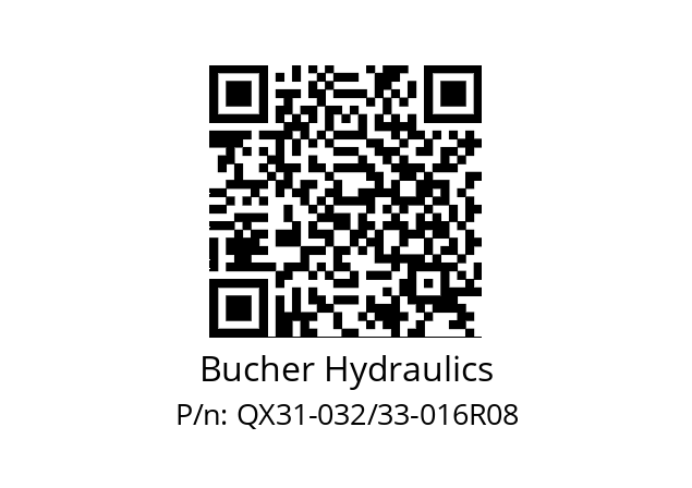   Bucher Hydraulics QX31-032/33-016R08