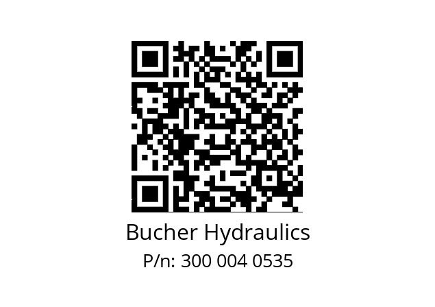   Bucher Hydraulics 300 004 0535