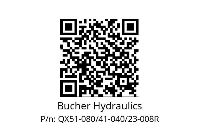   Bucher Hydraulics QX51-080/41-040/23-008R