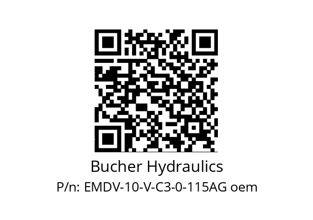   Bucher Hydraulics EMDV-10-V-C3-0-115AG oem